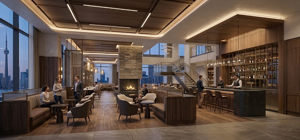 Hospitality lounge interior